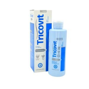 Shampoo Tricovit Dermaseb Antes Deltatar Caja y Botella