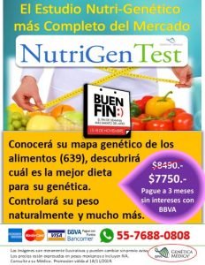 Nutrigen Test Buen Fin 2019