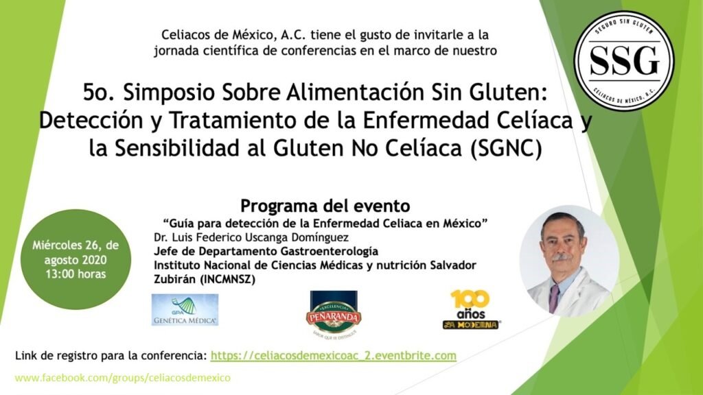 Programa del evento: Guia para deteccion de la enfermedad celiaca en mexico