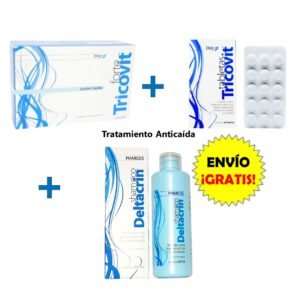 Tratamiento anticaida Deltacrin Tricovit Forte Tricovit Tabletas Envio gratis