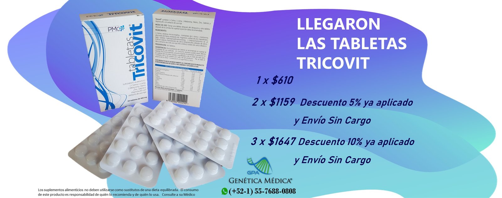 Promociones Tabletas Tricovit