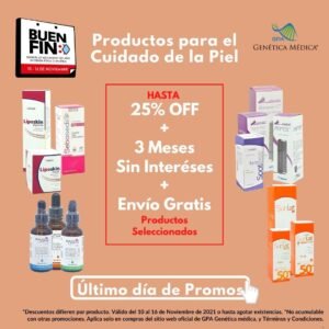 Último día Buen Fin 2021 GPA Derma Piel M