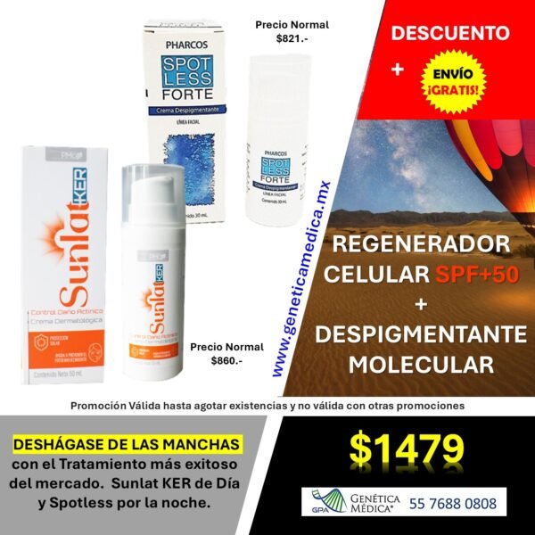 Tratamiento Despigmentante Spotless Forte + Sunlatker®