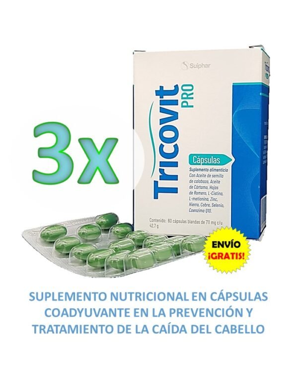 Tricovit Pro Cápsulas x3 promoción