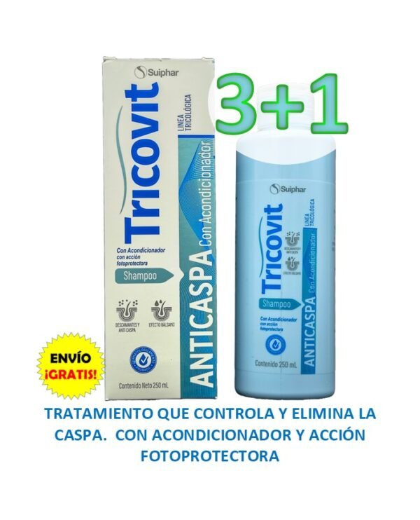 Tricovit®Anticaspa con Acondicionador SuperPromo 3+1