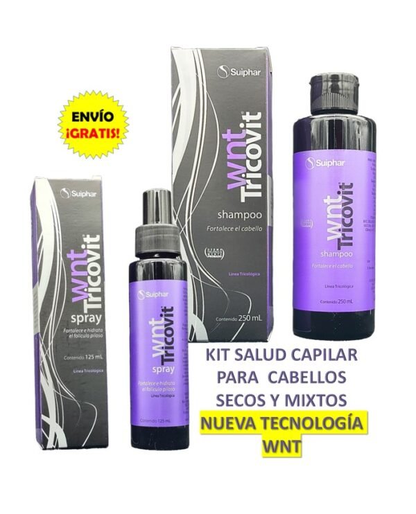 KIT WNT Salud y Crecimiento Capilar: Shampoo y Loción en Spray